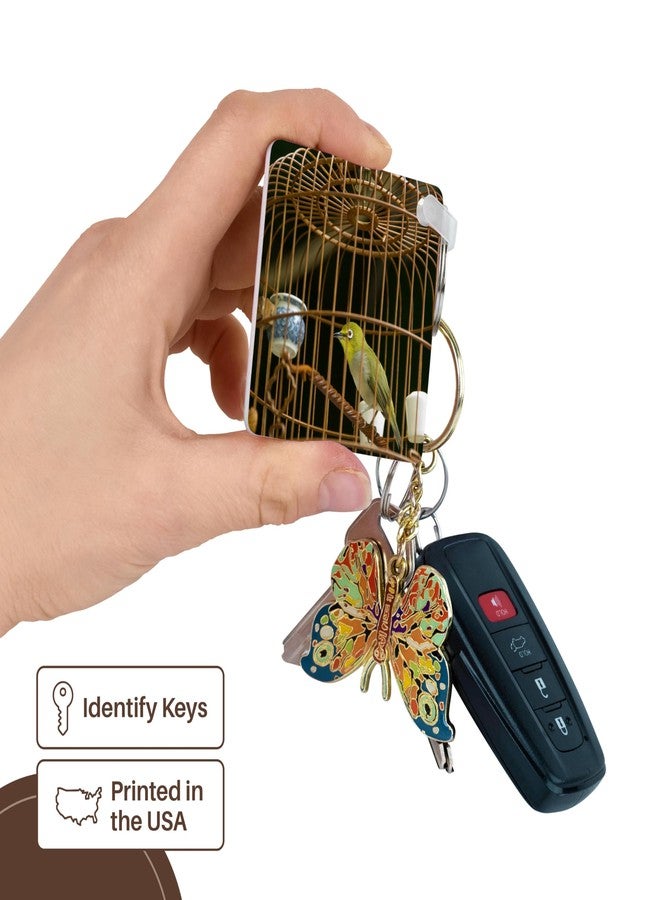 3dRose, Hong Kong, Bird Garden, Market, Caged pet birds-AS07 CMI0328 - Cindy Miller Hopkins, set of 6 Key Chains - Image 3