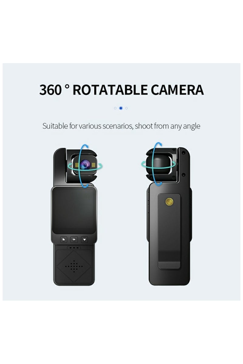 BlueFire DV02 1.54" HD Sports Camera Chest-Mounted Video Recorder with WiFi – Waterproof IP65 Outdoor Action Camera for Cycling, Vlogging & Adventure Filming – 180° Rotatable Lens, Loop Recording, Built-in Mic, Fill Light & Long Battery Life – Hands-Free Pocket/Collar Clip Mount for Android & iOS Real-Time Preview – 1080P/720P/480P Video, Multi-Language Support, PC+ABS Durable Body, Expansion Interface for Tripod Mount – Perfect for Sports, Travel, Hiking, Running, and Outdoor Activities - Image 3