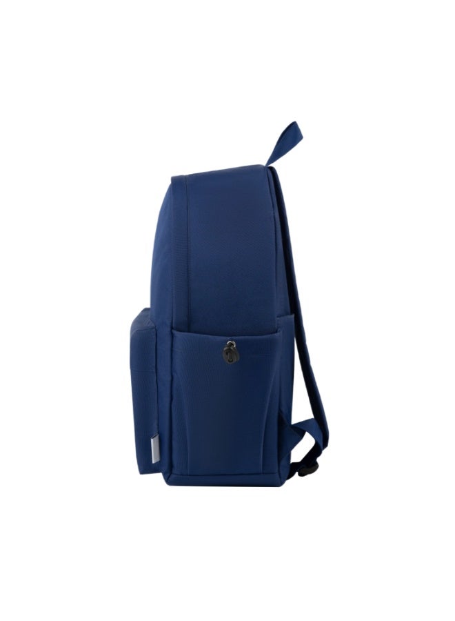 vivoLife Lightweight Large-Capacity Waterproof Backpack - Deep Blue | Multi-functional Commuting & Travel Backpack with 16-inch Laptop Compartment, Hidden Phone Pocket, and Adjustable Shoulder Straps - Image 2