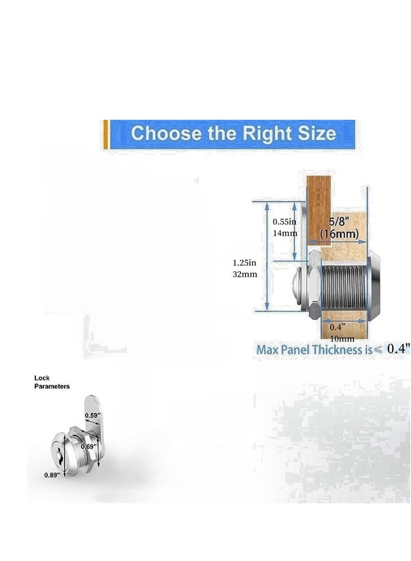 Security File Drawer Dresser Lock Mailbox Lock Cabinet Lock Drawer Lock Tool Lock - Image 3
