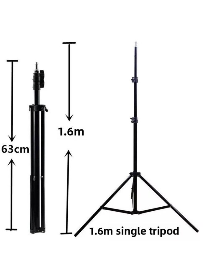 general 12 Inch Mobile Phone Live S31 Fill Light 30cm Ring LED Beauty Selfie Light Mobile Phone Fill Light Photography Bracket-Color:1.6 M Tripod - Image 5