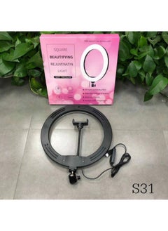 General 12 Inch Mobile Phone Live S31 Fill Light 30cm Ring LED Beauty Selfie Light Mobile Phone Fill Light Photography Bracket-Color:1.6 M Tripod  - Image 2