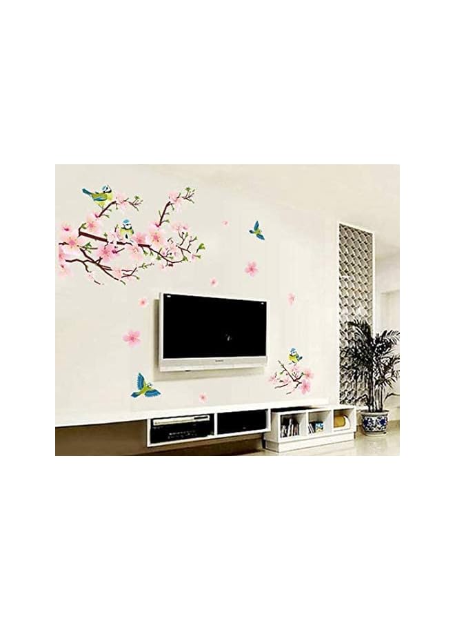 Zaboon Peach Blossom Flowers Wall Stickers For Kids Rooms Art Home Decor - Image 3