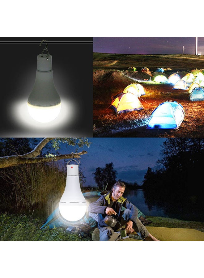 NIBEMINENT 9W Solar Powered LED Light Bulb With Remote White - Image 3