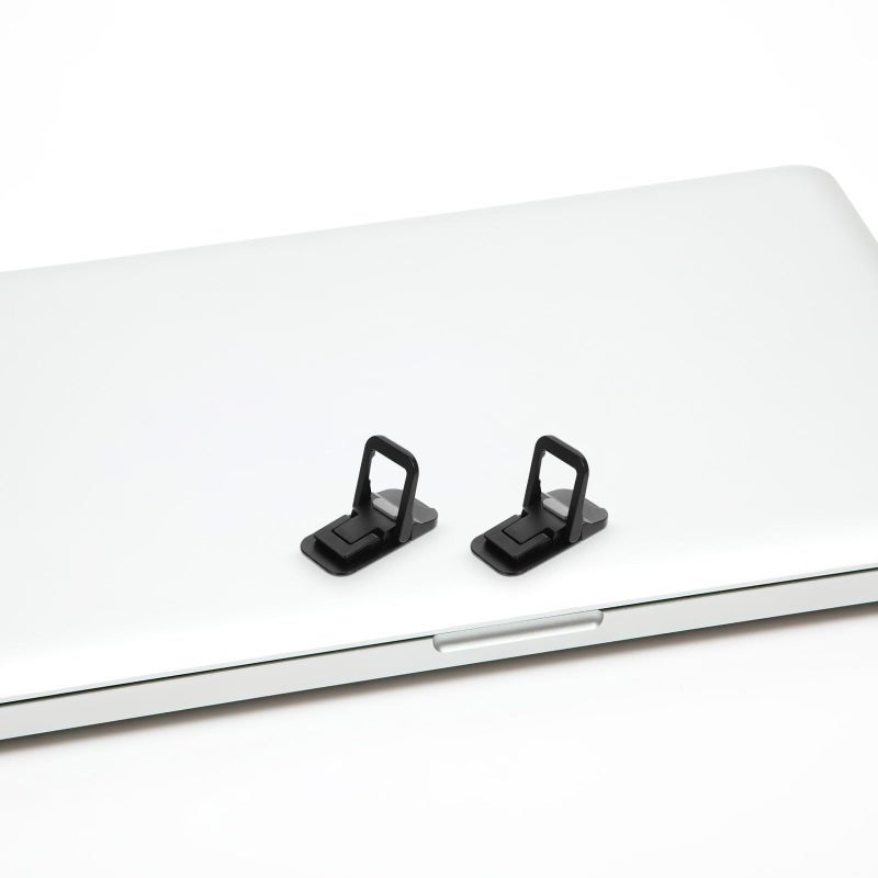 Foldable Laptop Cooling Stand Portable Notebook Riser Holder For Desk Black - Image 4