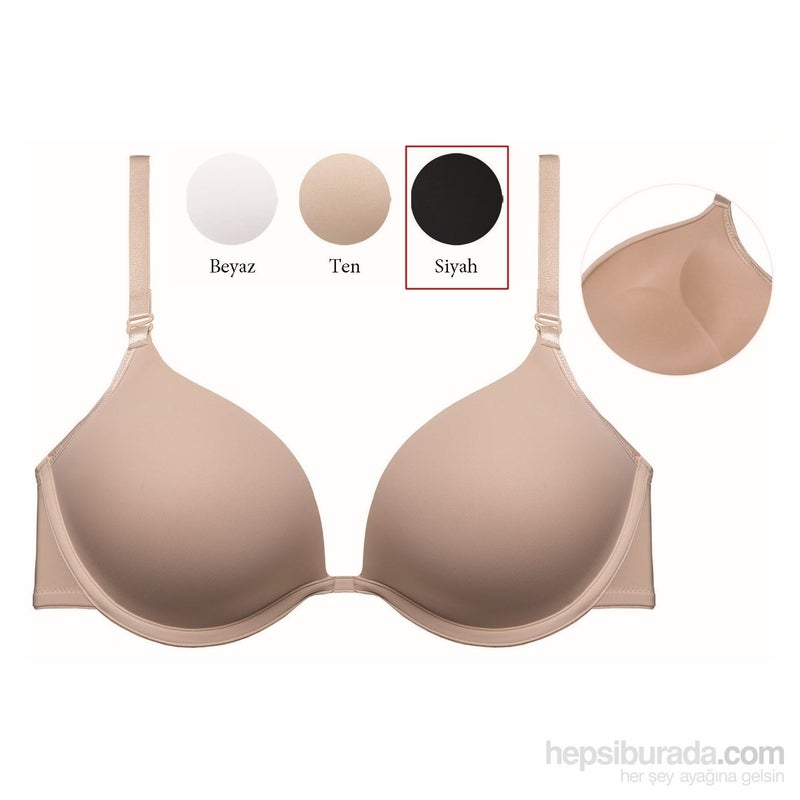 Magic Form 2187 Special Form Plain Fabric Support Filled Mid-Cushion Bust 2 Size Enlarge Push-Up Bra - Image 2