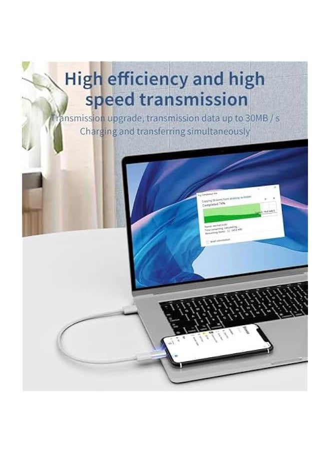 Generic - 2 Pack USB C Female to Lightning Male Adapter, USB C Adapter Cpatible with iPhones Support Charging and Data Transmission - Image 1