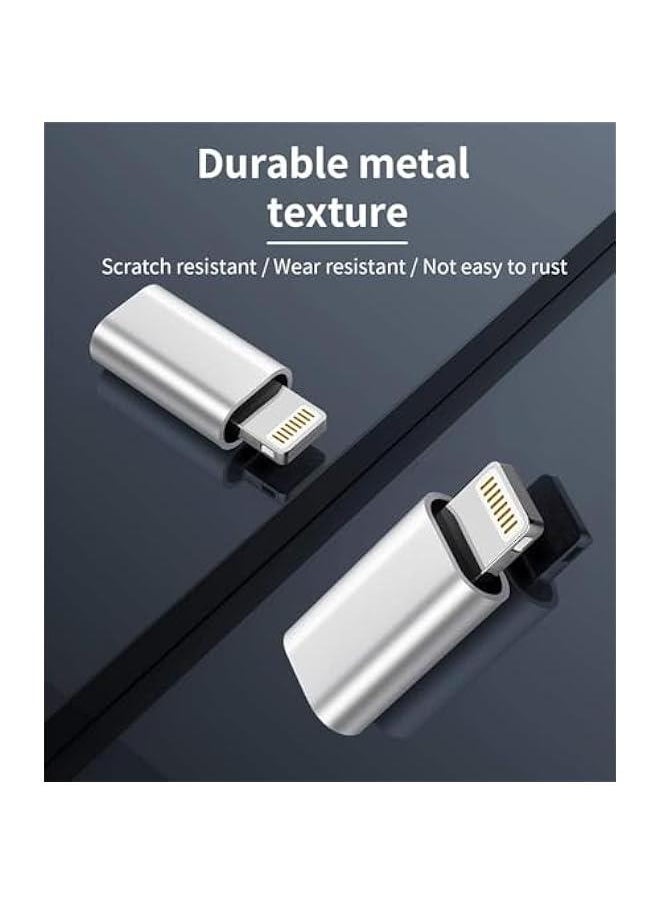 Generic - 2 Pack USB C Female to Lightning Male Adapter, USB C Adapter Cpatible with iPhones Support Charging and Data Transmission - Image 1