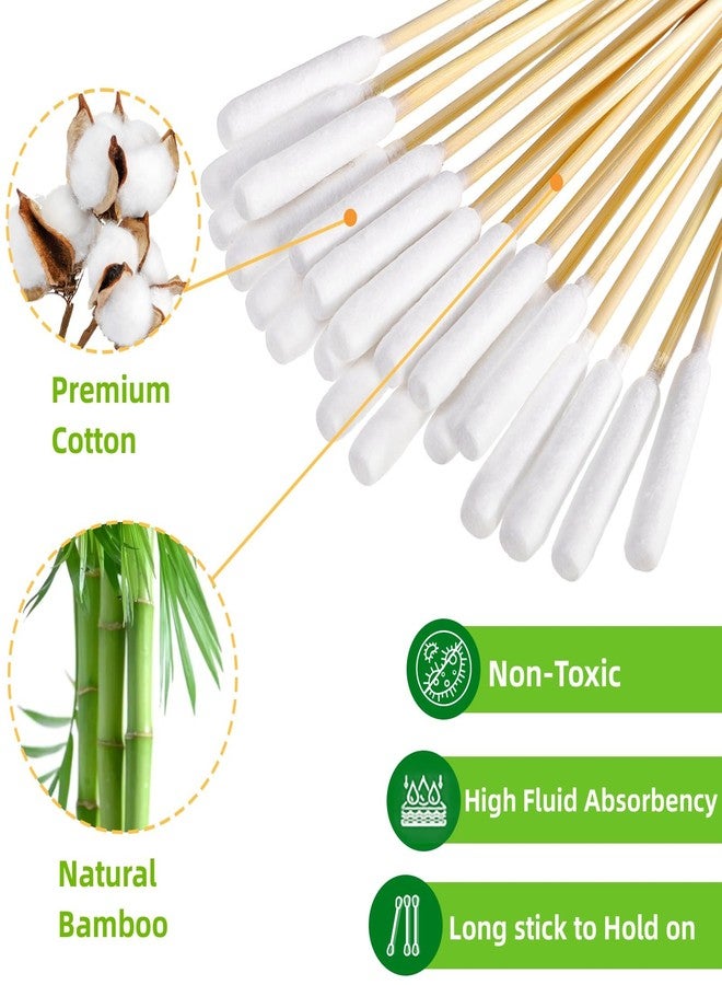 Mezchi 400 Pcs Dog Ear Cleaning Swabs with Storage Box, 6 Inch Long Cotton Swabs with Bamboo Handle for Dogs, Dog Ear Cleaner Tool for Safe Pet Ear Care - Image 3