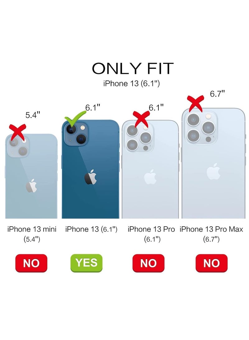 MIGOFAST iPhone 13 Magnetic Case for Case [Compatible with MagSafe] Camera Lens Protector Plating Luxury Cover for Women Men Clear Soft TPU Shockproof Protective Blue - Image 2