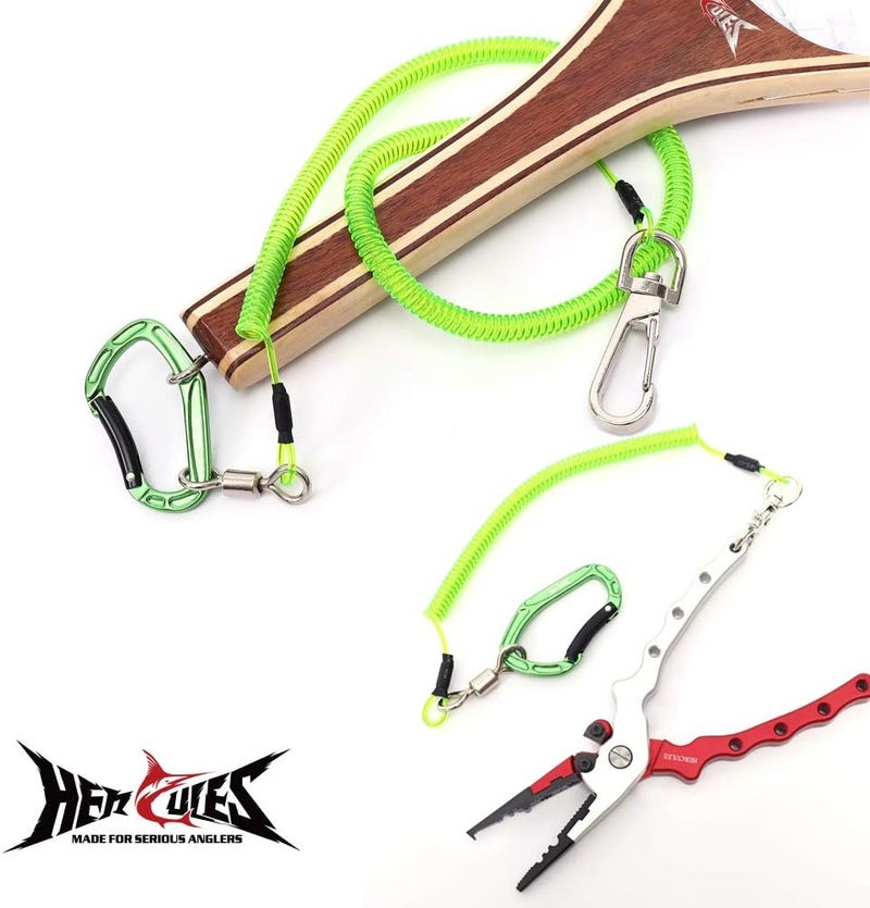 Hercules M4 Fishing Lanyard, Fishing Pole Tether, Kayak Paddle Leash, Heavy Duty Retractable Coiled Lanyard for Fishing, Rods, Pliers, Boating, Paddles, Kayak - Image 4