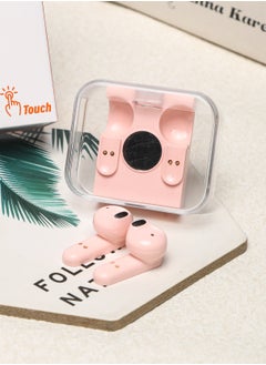 Generic Wireless Bluetooth headphones mini semi-in-ear noise cancelling sports pink for iPhone, Android  - Image 2
