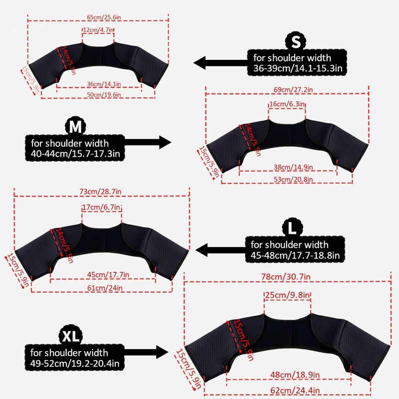 Leemeexaa Double Shoulder Brace,Concealed Double Shoulder Brace for Sports Lovers,Comfortable and Breathable Shoulders Braces for Chronic Tendinitis Pain Relief,Outdoor Sports,Sleeping,Running(Medium) - Image 3