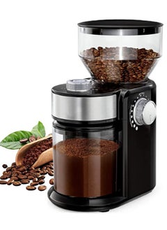 Bukela Electric Coffee Grinder Automatic Coffee Bean Grinder for French Press Drip Coffee and Espresso Adjustable Burr Coffee Grinder with 18 Settings 12 Cups Black  - Image 1