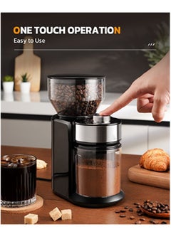 Bukela Electric Coffee Grinder Automatic Coffee Bean Grinder for French Press Drip Coffee and Espresso Adjustable Burr Coffee Grinder with 18 Settings 12 Cups Black  - Image 5