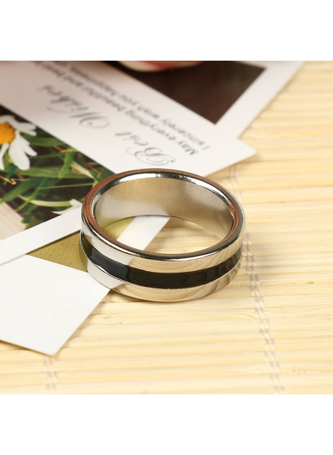 Magic Props Magnetic Ring Single Ring Magnetic Ring Magnet Ring Black Strip Strong Magnetic Ring Magnetic Ring Spot-Color:Mini Pattern (middle)  - Image 4