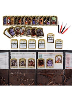 CZYY Dnd Initiative & Combat Tracker Set Of 6Pcs Erasable Acrylic Top On Screen With Character Monster Insert Cards Great Dm Tools Accessories For Dungeons And Dragons Pathfinder Ttrpgs  - Image 1