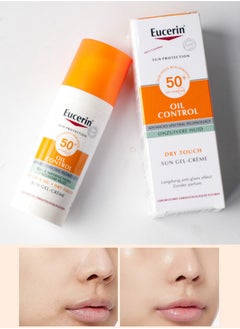Eucerin Ultra Light Sun Gel SPF 50+ for Oily & Acne-Prone Skin – Advanced Oil Control, Dry Touch, UVA/UVB & HEVIS Protection, Non-Greasy, 50ml  - Image 3
