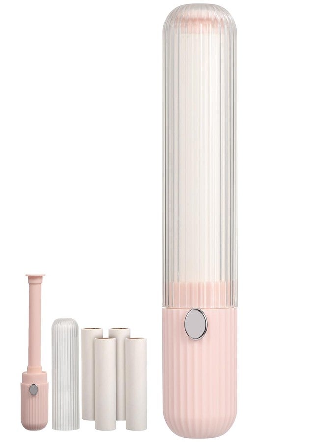 minkissy 1set Portable Travel Lint Roller with Protective Cover Mini Stick Roller for Pet Hair Removal Strong Adhesion Lint Remover for Clothes Compact and Lightweight Design - Image 1