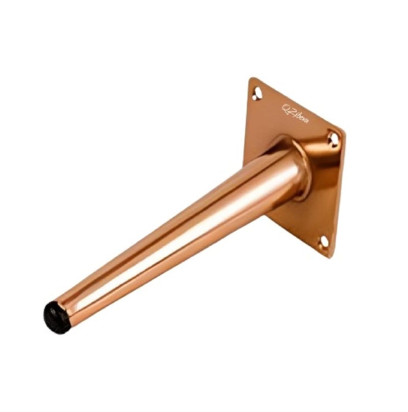 QZibeva 4 Pcs Rose Gold 6 inch Sofa Legs for Bed Furniture Sofa Legs for Furniture Fitting Table Legs Sofa Leg Screw Include - Image 1
