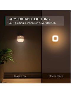 LIVVY LED Motion Sensor Night Light, Battery-Powered, Warm White LED, Energy Efficient, for Bedroom, Bathroom, Kitchen, Hallway, Stairs, Closet, Cabinet – 3-Pack  - Image 2