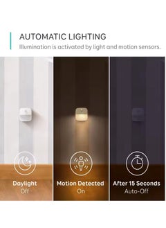 LIVVY LED Motion Sensor Night Light, Battery-Powered, Warm White LED, Energy Efficient, for Bedroom, Bathroom, Kitchen, Hallway, Stairs, Closet, Cabinet – 3-Pack  - Image 4