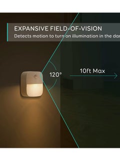 LIVVY LED Motion Sensor Night Light, Battery-Powered, Warm White LED, Energy Efficient, for Bedroom, Bathroom, Kitchen, Hallway, Stairs, Closet, Cabinet – 3-Pack  - Image 5