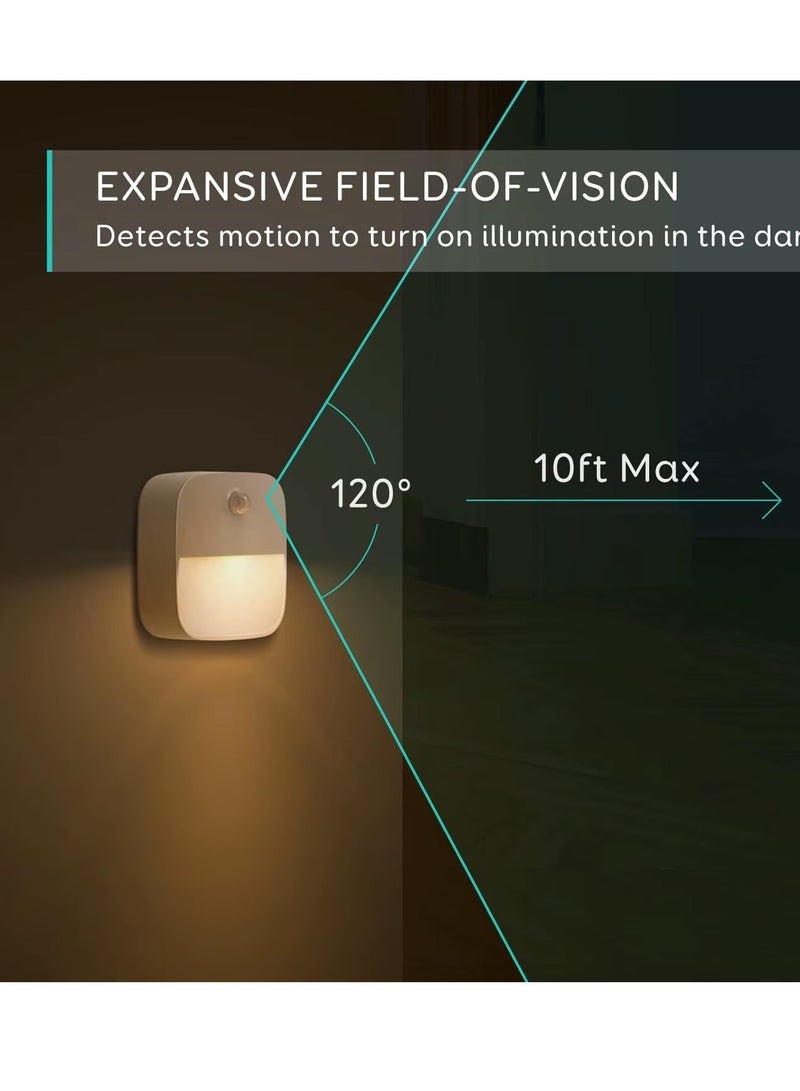 LIVVY LED Motion Sensor Night Light, Battery-Powered, Warm White LED, Energy Efficient, for Bedroom, Bathroom, Kitchen, Hallway, Stairs, Closet, Cabinet – 3-Pack - Image 5