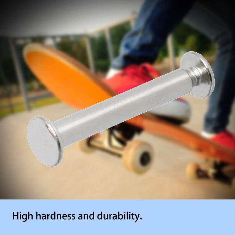 Aopin Scrapbook Photo Albums Screw Post Fit for 0.2inch(5mm) Hole Dia, Female M4x6mm Butt Screw for Binding Leather Saddles Purses Belt Repair, Carbon Steel Nickel Plating, Silver, 25 Sets - Image 4