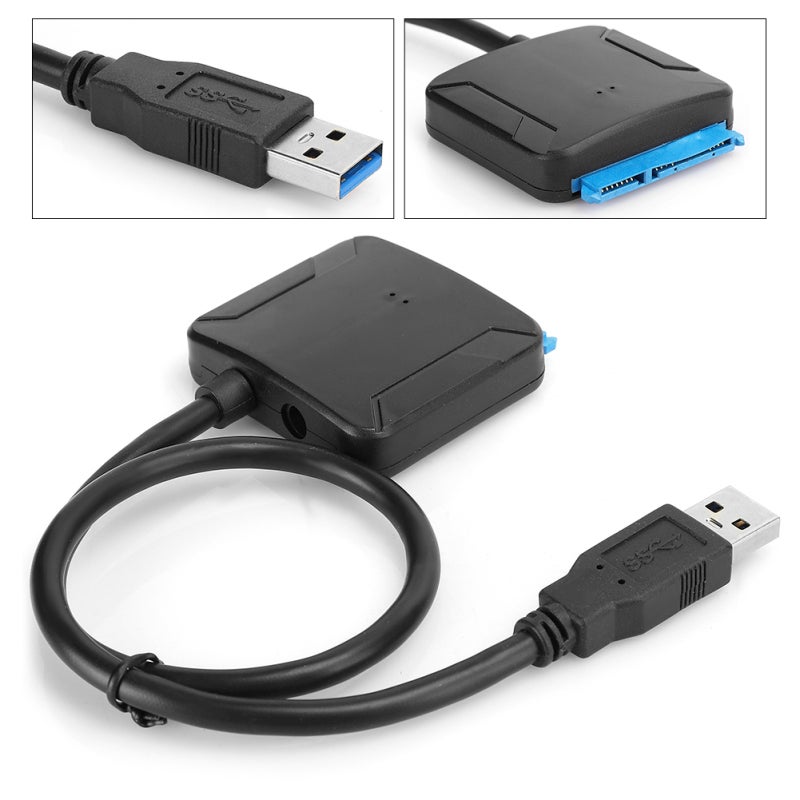 كابل SATA إلى USB 3.0 محول للأقراص الصلبة SSD مقاس 2.5/3.5 بوصة - سرعة نقل 5 جيجابت/ثانية محول يعمل بمجرد التوصيل للنسخ الاحتياطي للملفات - Image 4