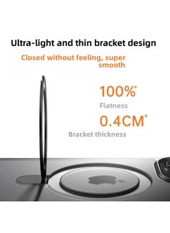 Generic Applicable To For Iphone 16ProMax Mobile Phone Case For Iphone15 Bracket Magnetic Absorption Anti-fall Q1 Frosted Skin Feeling Fulcrum Factory-Color:Fluorescent Green [transparent Black]-Applicable Models:For Iphone 16plus  - Image 4