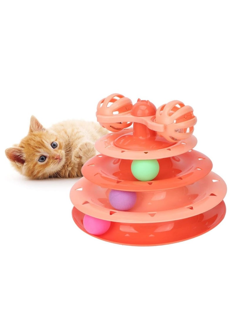 PL - Cat Turntable Toy - Orange - Image 5