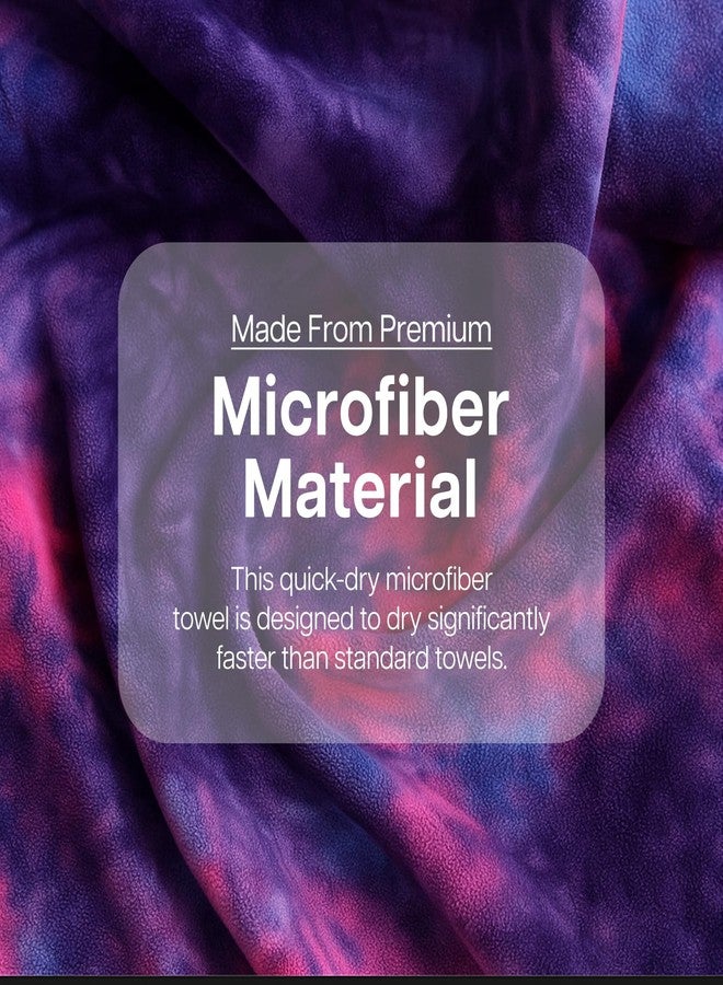 Wiselife Yoga Mat Towel Blue Purple - Non-Slip, Super Absorbent & Quick Dry Microfiber Towel for Hot Yoga, Bikram, Pilates & Fitness - Sweat-Wicking Grip Towel for Men & Women - Image 5