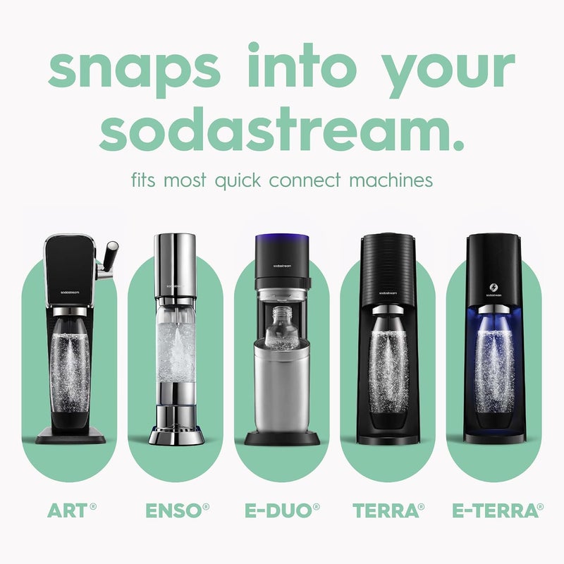 SodaStream Fizz & Go Cool - All Metal Bottle (Mint) Carbonating Bottle Capacity 0.9L Air & land transit compatible - Image 4