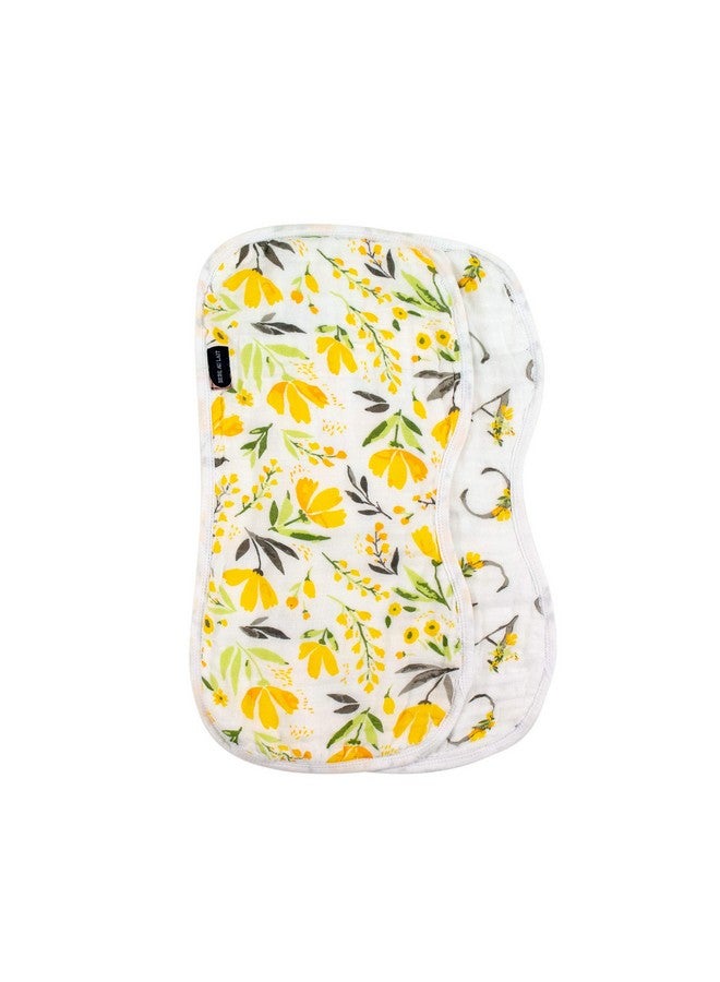 Bebe au Lait Bebe au Lait Oh So Soft Muslin Baby Burp Cloth Set, Royal Garden and Floral Alphabet