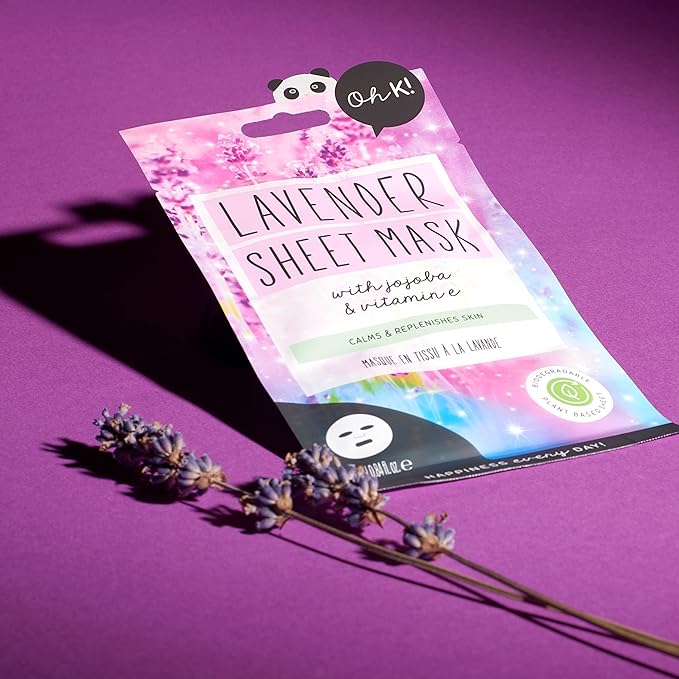 Oh K Soothing Cucumber Sheet Mask for Sensitive Skin Hydrating and Reduces Redness Biodegradable Vegan and Cruelty Free 27g - Image 4