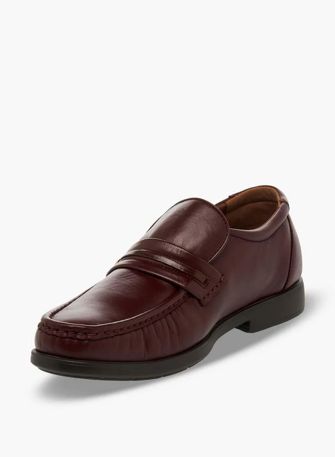 Pinosos Burgundy Men Slip-On Genuine Leather Loafers for Men | Best Price UAE
