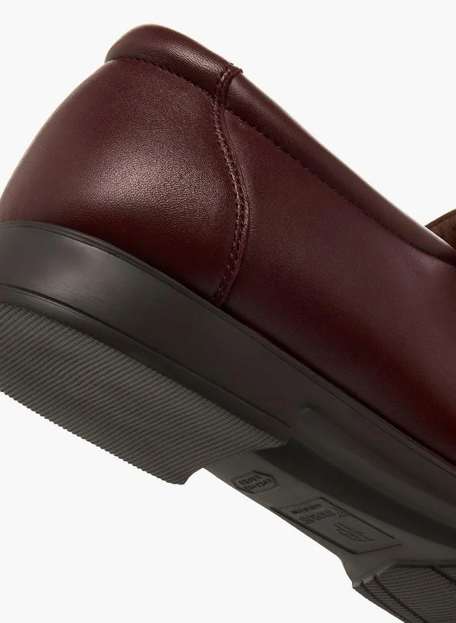 Pinosos Burgundy Men Slip-On Genuine Leather Loafers for Men | Best Price UAE