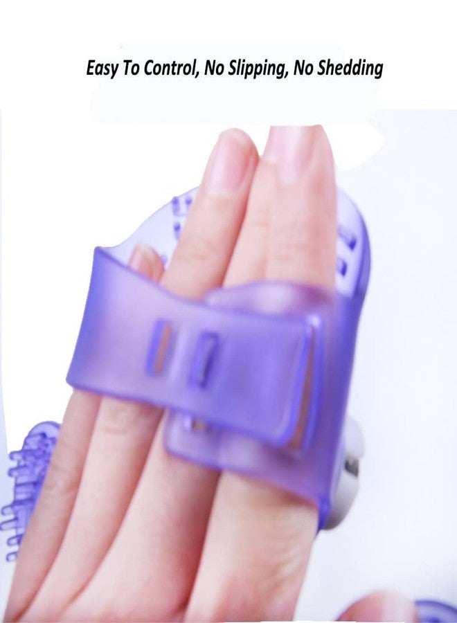 Topwon Palm Shaped Massage Glove 360-degree-roller Metal Roller Ball Beauty Body Care,Cellulite Reduction (Purple) - Image 3
