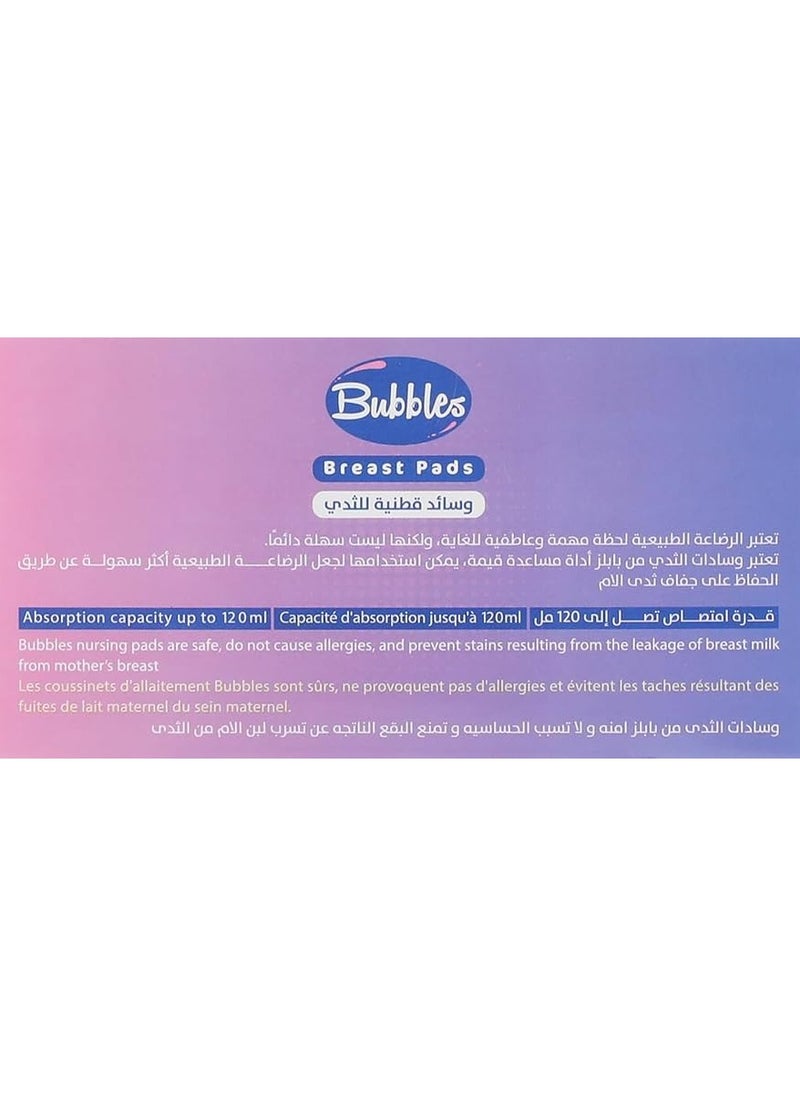 Bubbles - Bubbles Disposable Nursing Pads, Soft and Super Absorbent Breast Pads up to 120ml, Breastfeeding Supplies for Mums, 30 Pieces - Image 1