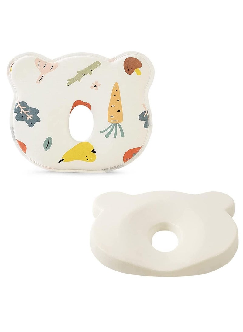 Gonice Baby Pillow Head Shaping, Preventing Flat Head Syndrome for Infants and Newborn Baby, Soft Memory Foam Cushion - Image 1