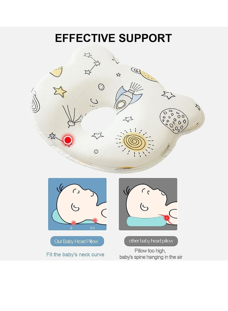Gonice Baby Pillow Head Shaping, Preventing Flat Head Syndrome for Infants and Newborn Baby, Soft Memory Foam Cushion - Image 5