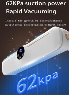 ZCM-HAPPY Fully Automatic Touch Food Vacuum Sealer with LCD Display, Dry and Wet Dual Mode, Efficient Food Preservation Machine for Long Lasting Freshness with 10 Sealer Bags  - Image 4