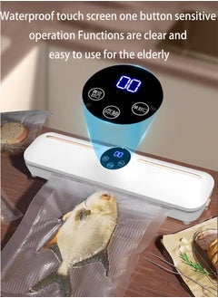 ZCM-HAPPY Fully Automatic Touch Food Vacuum Sealer with LCD Display, Dry and Wet Dual Mode, Efficient Food Preservation Machine for Long Lasting Freshness with 10 Sealer Bags  - Image 3