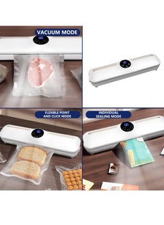 ZCM-HAPPY Fully Automatic Touch Food Vacuum Sealer with LCD Display, Dry and Wet Dual Mode, Efficient Food Preservation Machine for Long Lasting Freshness with 10 Sealer Bags  - Image 5