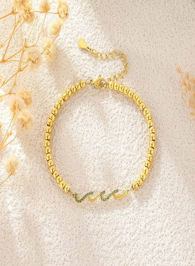 BABORI Birthday Gift for Mom, Mom Birthday Gifts from Daughter, Mothers Birthday Mother of the Bride Best Mom Ever Gifts Wave Bracelet - Image 5