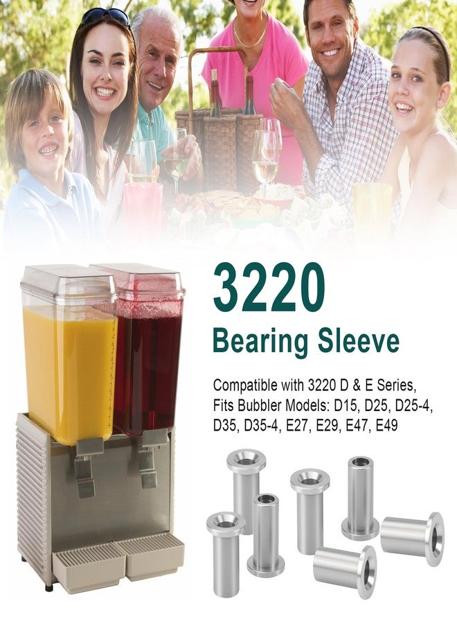 IFERLA 3220 Bearing Sleeve Compatible with Grindmaster Crathco Beverage Dispenser Parts Fit for D15, D25, D35 Beverage Dispenser Juicer Bubbler Type, Sleeve Bearing for 3220 D & E Serie (Pack of 6) - Image 3
