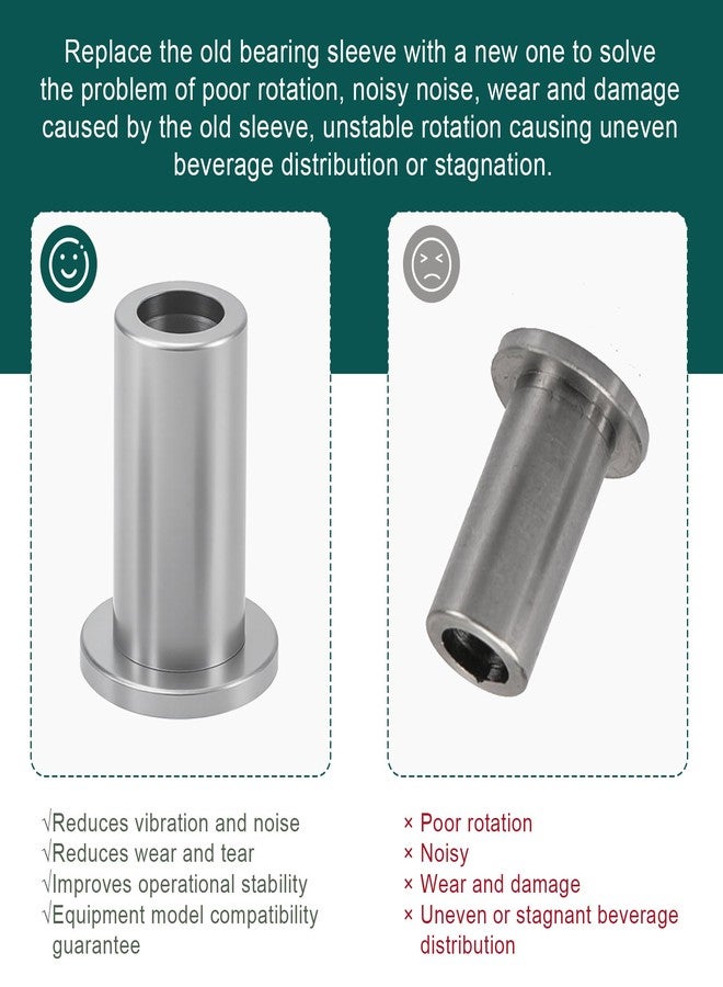 IFERLA 3220 Bearing Sleeve Compatible with Grindmaster Crathco Beverage Dispenser Parts Fit for D15, D25, D35 Beverage Dispenser Juicer Bubbler Type, Sleeve Bearing for 3220 D & E Serie (Pack of 6) - Image 5