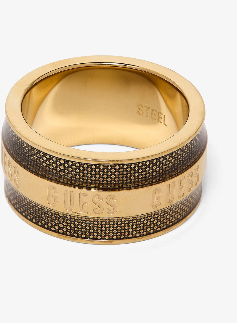 GUESS Logo Detailed Ring - Image 4