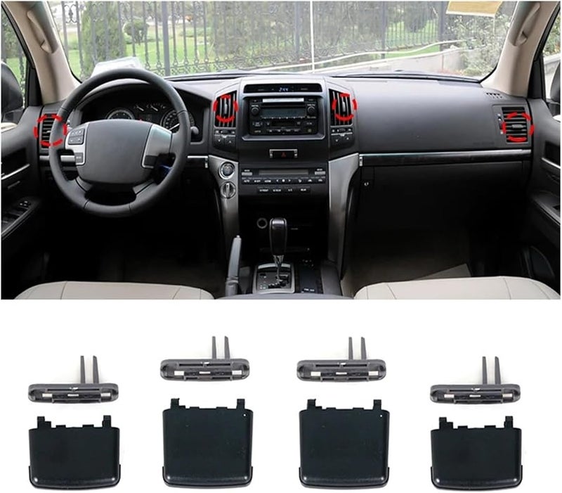 Fit Toyota Land Cruiser 200 2008 2017 Dashboard Air Conditioning Vent Clip 1pc Middle Left - Image 2